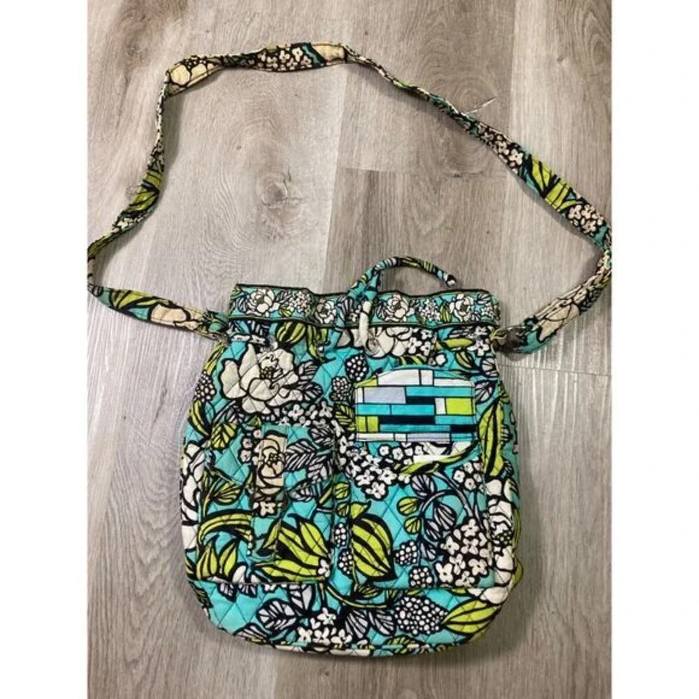Vera Bradley Island Blooms Cinch-Top Backpack Multicolored Women's